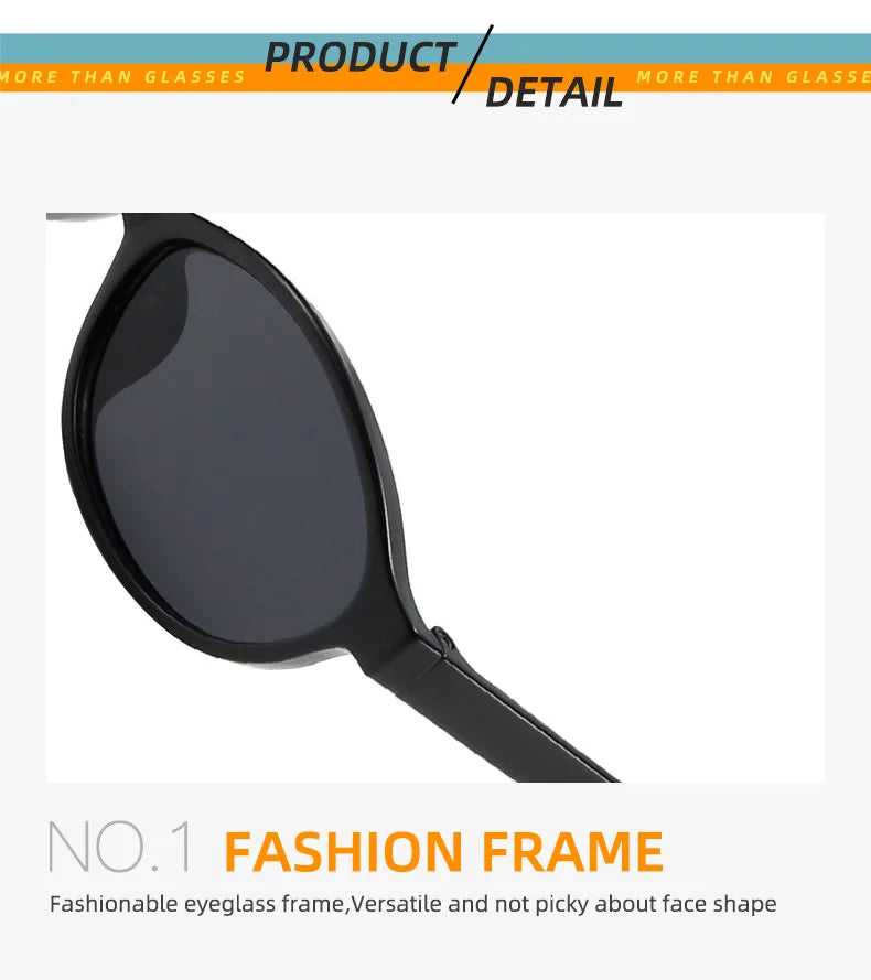 Sexy Small Oval Women's Sunglasses 2024 New Fashion Black Brown Sun Glasses Ladies Shades Trends Summer Unique Eyewear Men