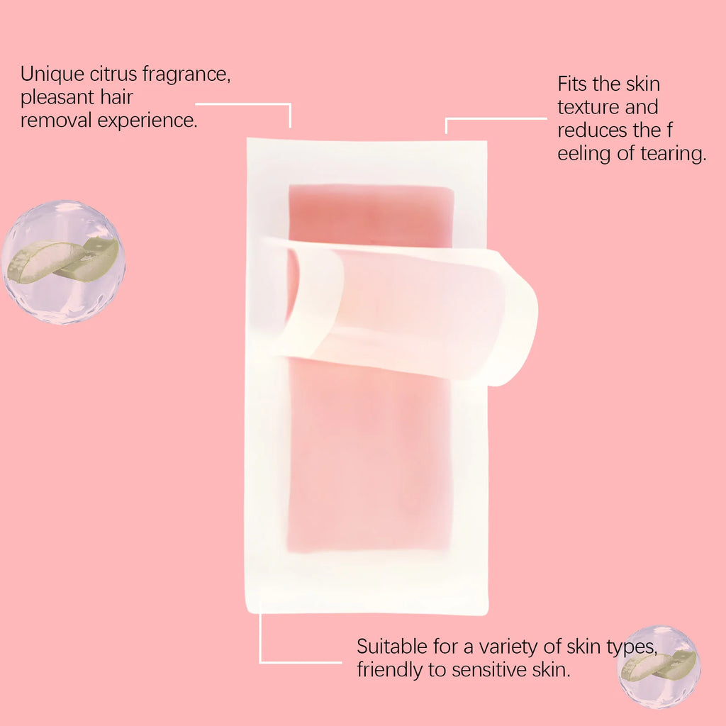 4 Fragrance Depilatory Wax Strips Professional Painless Fast Hair Removal Wax Strips For Facial Body Leg Lip Hair Removal