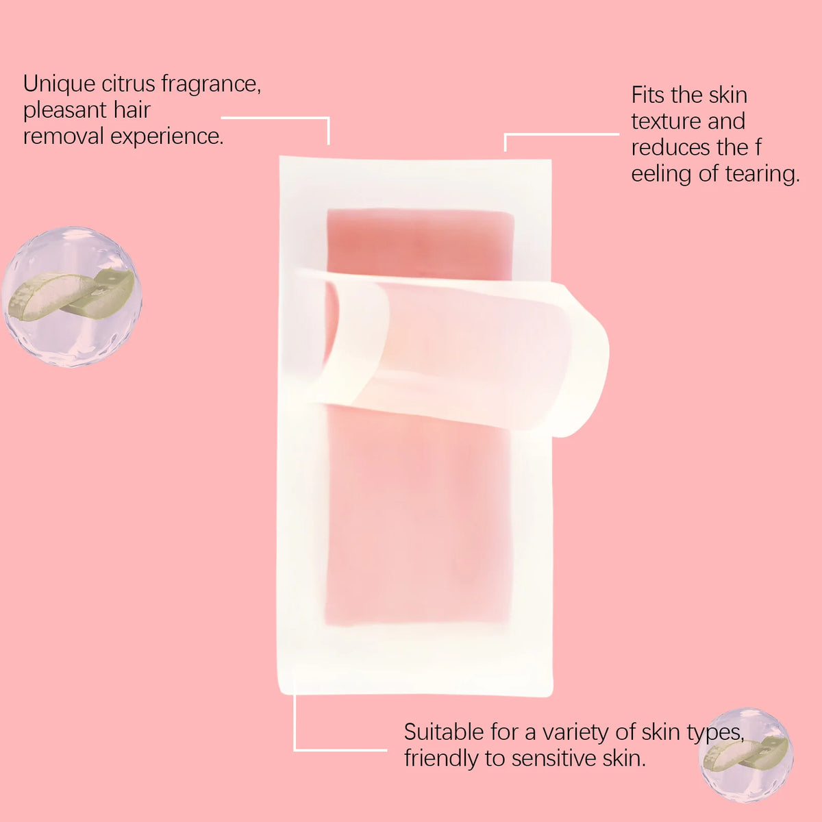 4 Fragrance Depilatory Wax Strips Professional Painless Fast Hair Removal Wax Strips For Facial Body Leg Lip Hair Removal