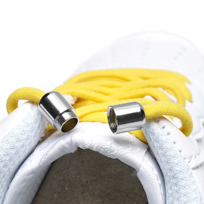 Shoelaces Semicircle Buckles No Tie Buckle Connector for Shoes Sneakers Shoelace Quick Shoe Laces Lazy Metal Capsule Lock