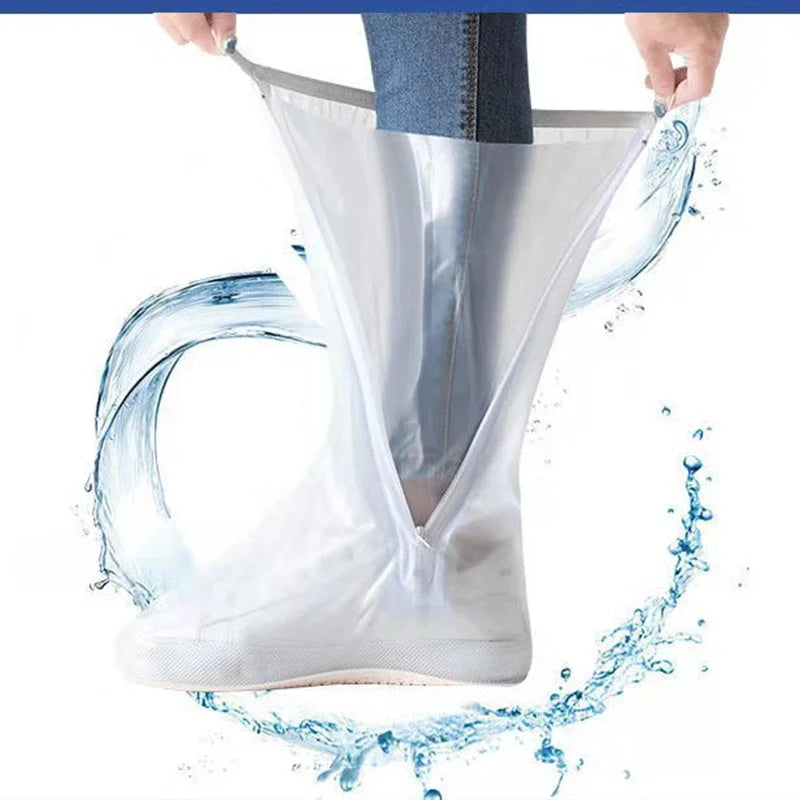 40cm Tall Shoes Cover Rain Waterproof Silicone Shoes Protectors Cycling Rain Boots Non-Slip Shoe Cover Rainy Water proof shoes