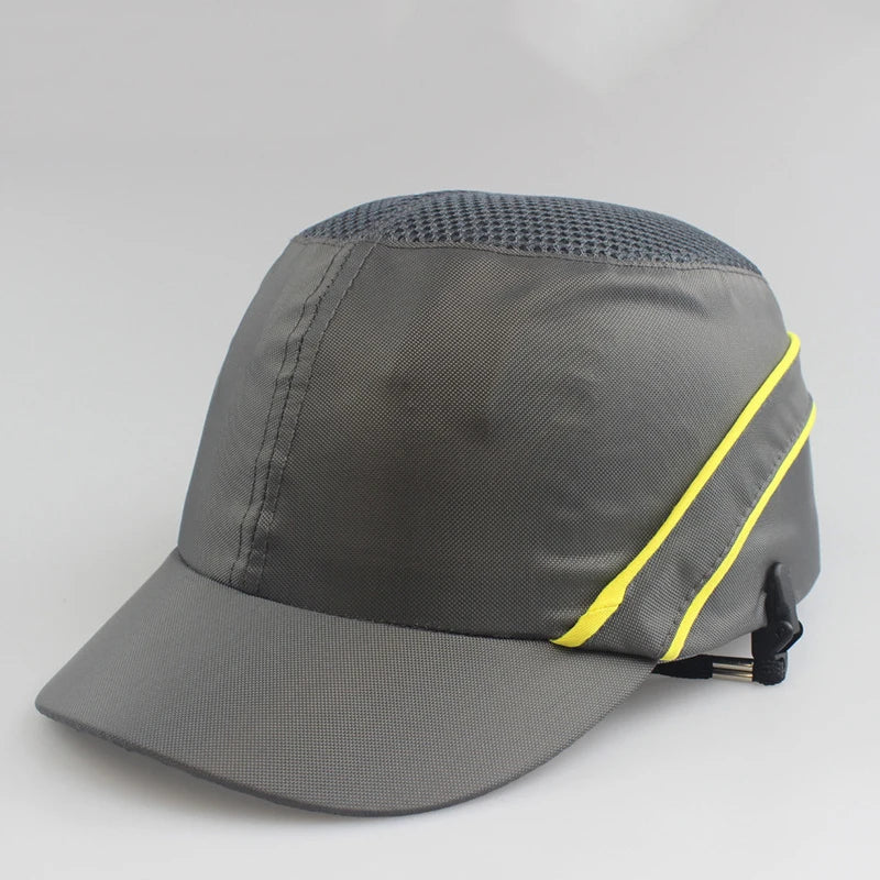 Custom Logo Work Safety Bump Cap Hard Inner Shell Protective Helmet Baseball Hats Outdoor Men Adjustable Safety Protection Hat