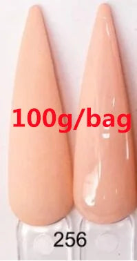 100g Polvo Acrílico Profesional Rosa Nude Cristal 3 en 1 Extensión/Inmersión/Esculpido Polvo Rosa Cristal de Secado Rápido