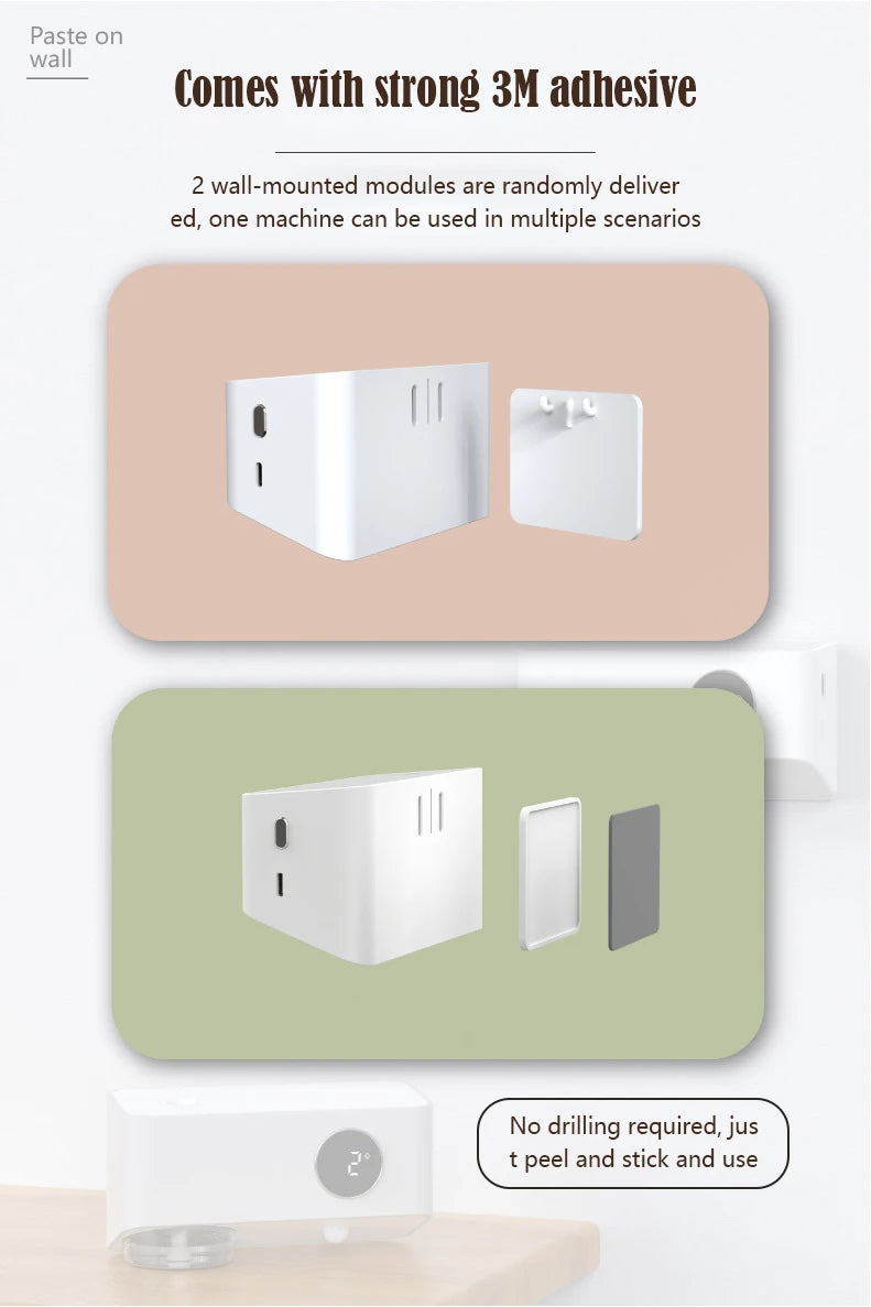 Mi Intelligent Aromatherapy Machine Human Body Induction Wall-Mounted No Drill Diffuser USB Rechargeable 3-Speed Bathroom Light