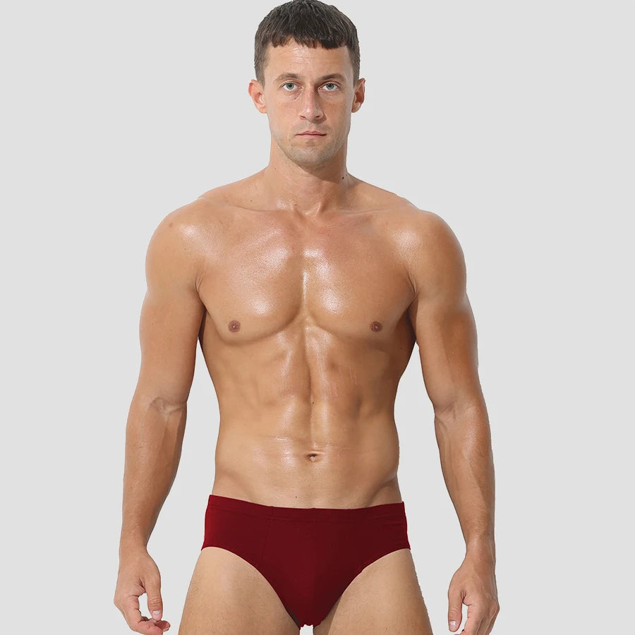 5pcs Men's pure cotton triangle pants, men's large-sized breathable sports underpants, summer thin and comfortable cotton men's.