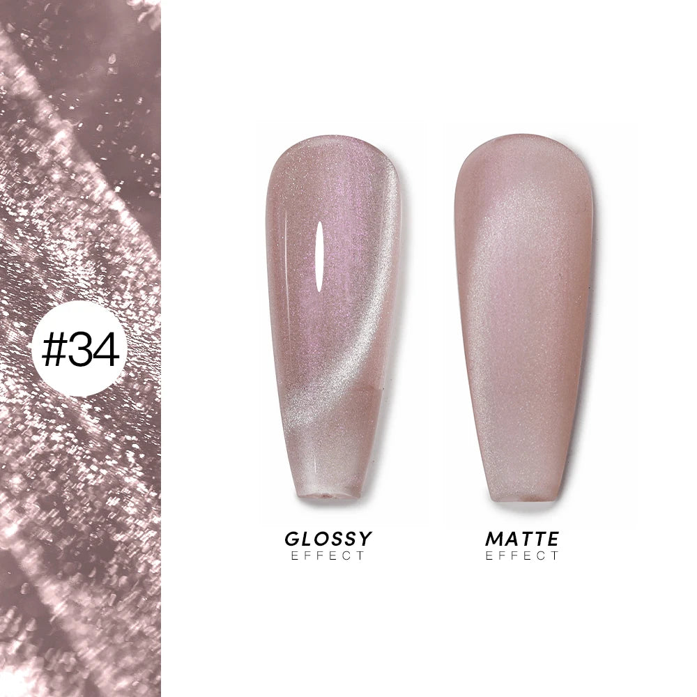 AS 15ml Cat Magnetic Gel Nail Polish Cat Eye Glitter Effect Semi Permanent 36 Colors  Soak Off UV Gel Varnish Manicure Nail Art