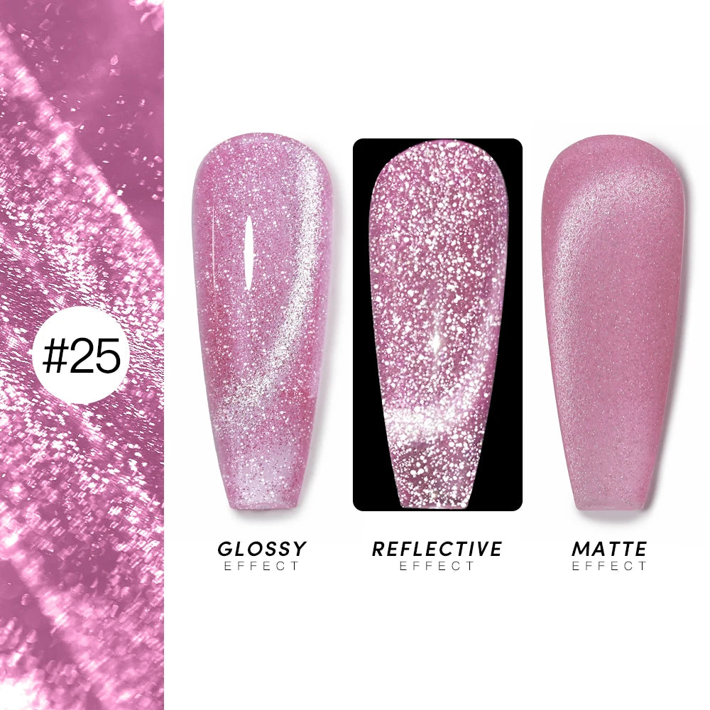 AS 15ml Cat Magnetic Gel Nail Polish Cat Eye Glitter Effect Semi Permanent 36 Colors  Soak Off UV Gel Varnish Manicure Nail Art