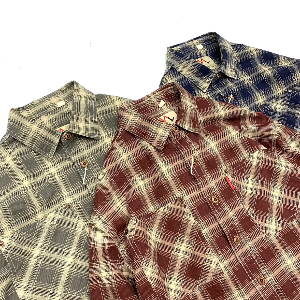 2025 Autumn New Japanese Retro Long-Sleeve Turn-down Collar Plaid Shirt Men's Fashion 100% Cotton Washed Loose Casual Blouses