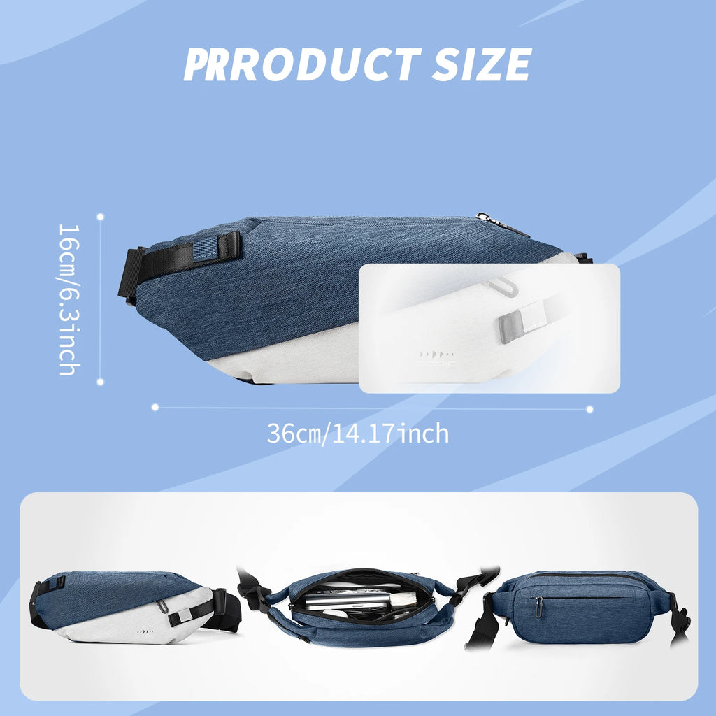 Bolso bandolera antirrobo para hombre y mujer, mochila pequeña de un solo hombro, mochila de pecho para deportes