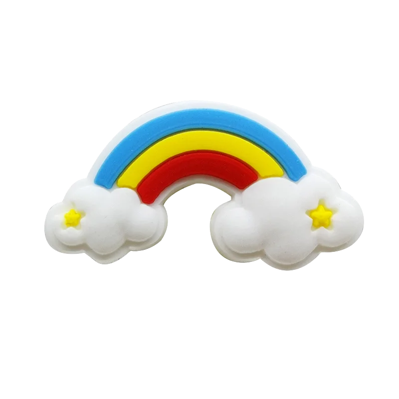 1pcs Cute Shoe Charms for Girls Fit Sandal Accessories Women Shoe Decorations Pins Unicorns Doughnuts Rainbow Party Favor Gift
