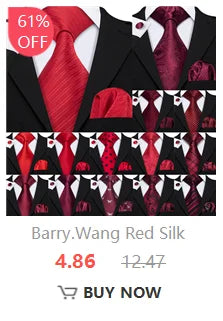 Burgundy Mens Tie Hanky Cufflinks Brooch Set Jacquard Red Wine Maroon Necktie Collar Pin For Male Wedding Events