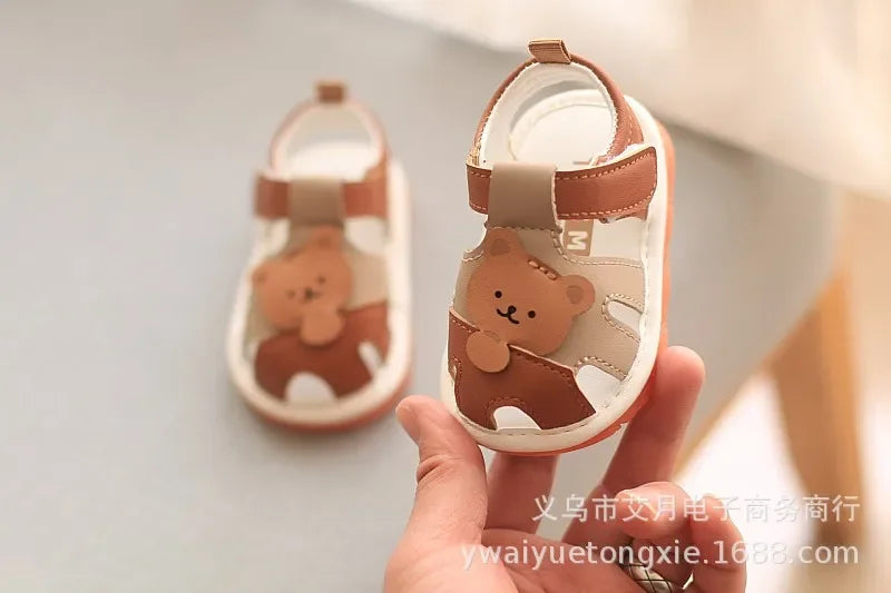 Summer Boy Girl Baby Sandals Kid Barking Shoes Children Sound Will Ring Soft Bottom Walking Shoes Kids Whistling Toddler Sandals
