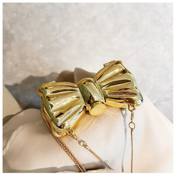 Purses and Handbag Luxury Designer Shoulder Bags Funny Shape Party Wedding Round Acrylic Shiny Clutch Purse Golden Evening Bag