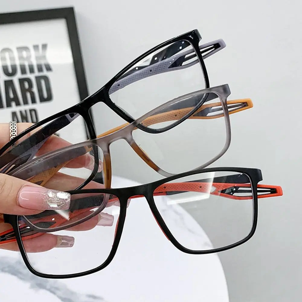 Blue Ray Blocking Anti-Blue Light Myopia Glasses Ultralight Sports Square Glasses TR Eye Protection Prescription Eyeglasses