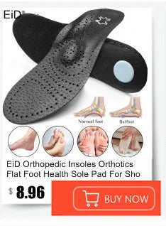 EiD 3/4 Leder orthopädische Schuheinlagen für Plattfüße Fußgewölbestütze orthopädische Schuheinlegesohle Einlegesohlen für Herren und Damen Fußpflege