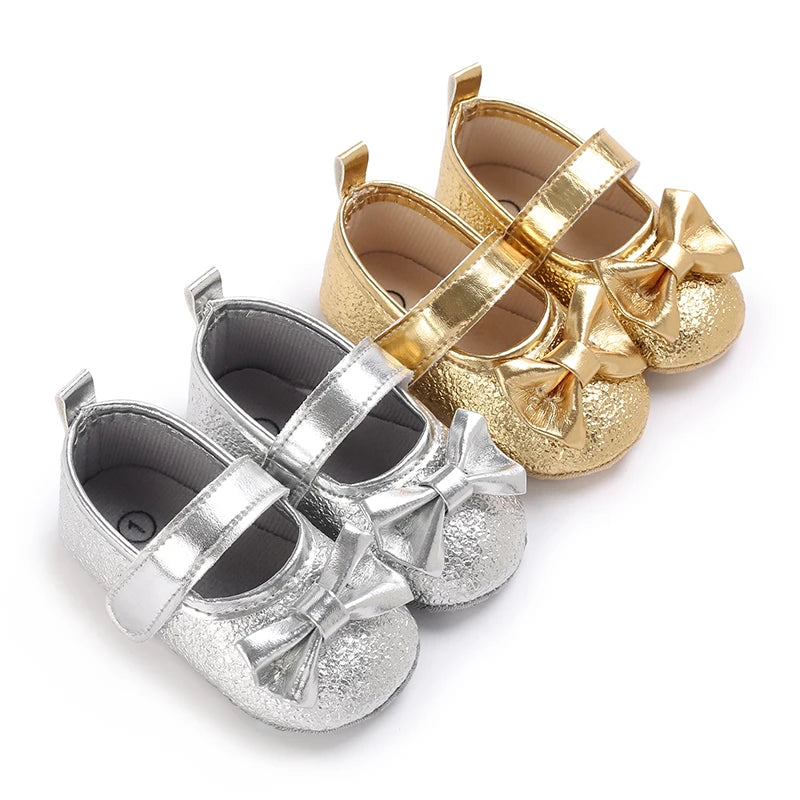 Spring and Autumn Baby Princess Shoes Cute Bow Baby Shoes Soft Bottom Anti slip Baby Sneakers