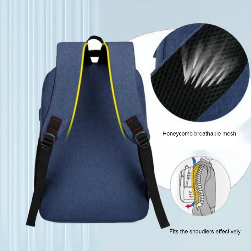 Classic Men Waterproof Backpack USB Charging Casual Travel Backpack Men Large Capacity Travel Laptop Backpack School Bag bolsas