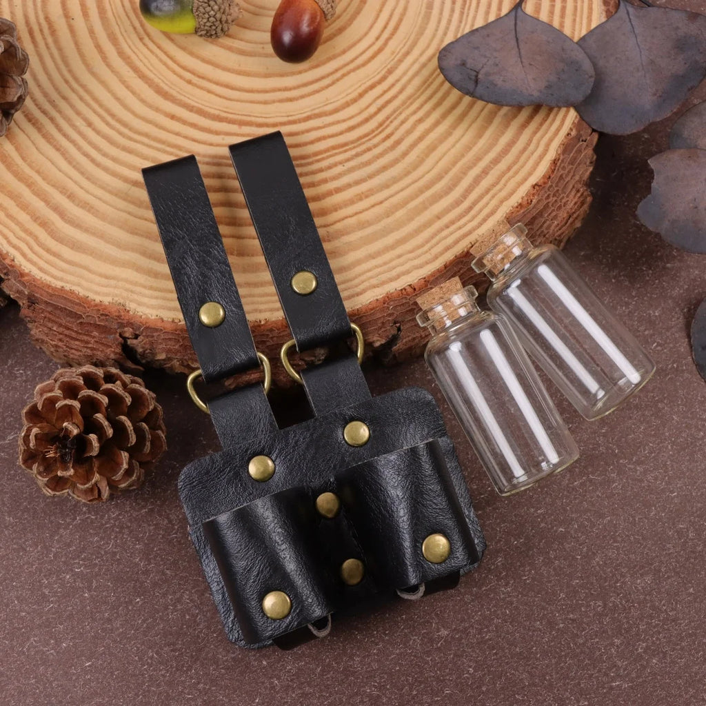 UYEE Medieval Renaissance Cork Glass Magic Bottle Belt Platform Halloween Role Playing Belt Accessories