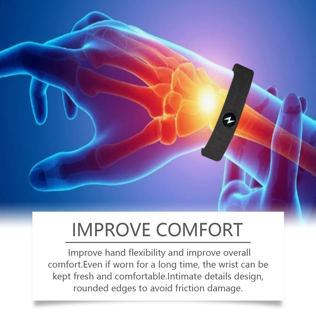 Body Care Energy Wristband Relieve Wrist Hand Joint Pain Anti Fatigue Stress Promote Blood Circulation