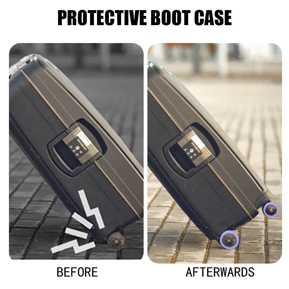 Silicone Wheels Protector Luggage Reduce Noise Trolley Case Silent Caster Sleeve Travel Luggage Suitcase Accessories New