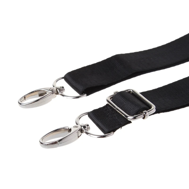Adjustable Nylon Shoulder Bag Belt Replacement Laptop Crossbody Camera Strap Black Color