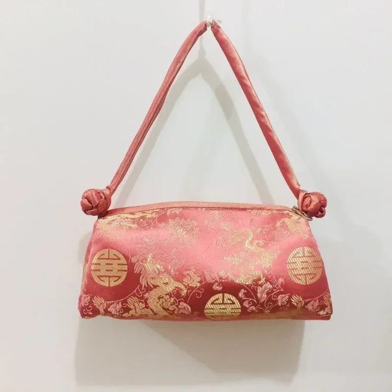 New Chinese Style Retro Bag Designer Chinese Style Silk Bag Japanese Hand Embroidery Totes Fashion Handbags and Purses