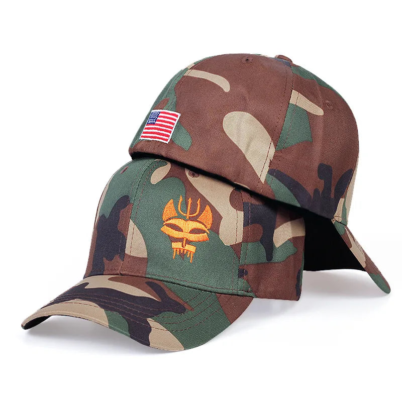 Fashion Personality Embroidery Men hip hop Hat Back Sealed Cotton Baseball Cap Camouflage Caps Men Women Snapback Hats Gorras
