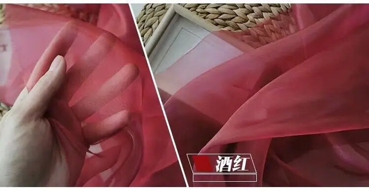 3/5/10m  Crystal Sheer Organza Voile Fabric - Ideal Material for Making Clothing and DIY Crafts, By the Meter