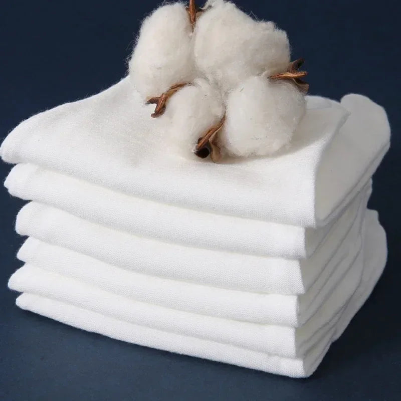 2/100pcs White Protection Gloves for Women Men Cotton Thin Quality Sweat Absorption Driving Workings Household Cleaning Tools
