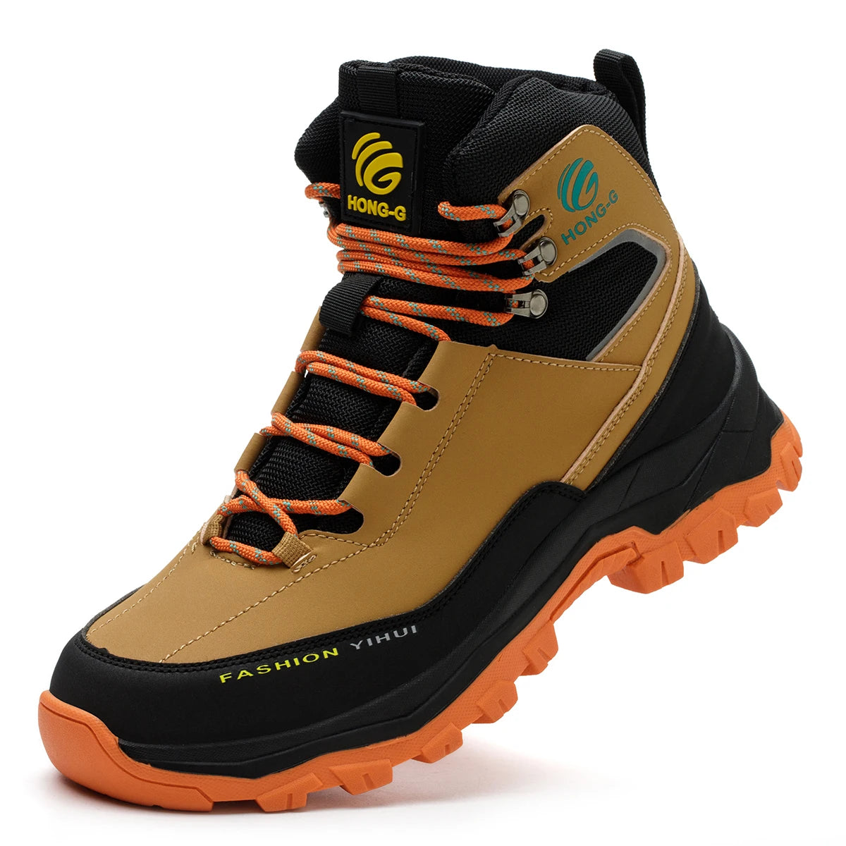 Waterproof Men Boots Safety Shoes Puncture-Proof work Boots Safety Steel Toe Shoes Indestructible Construction Protective Boots