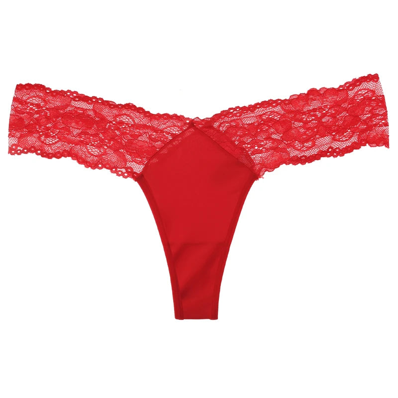 CINOON Women Sexy Lace Panties Low-waist G String Thong Underwear Female Temptation Breathable Lingerie Ultra Thin Intimates