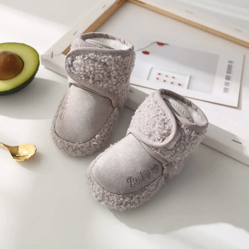 Warm Infant Toddler Crib Snow Boots Soft Comfortable Infant Girls Boys Anti-Slip Socks Slipper Newborn Baby Shoes
