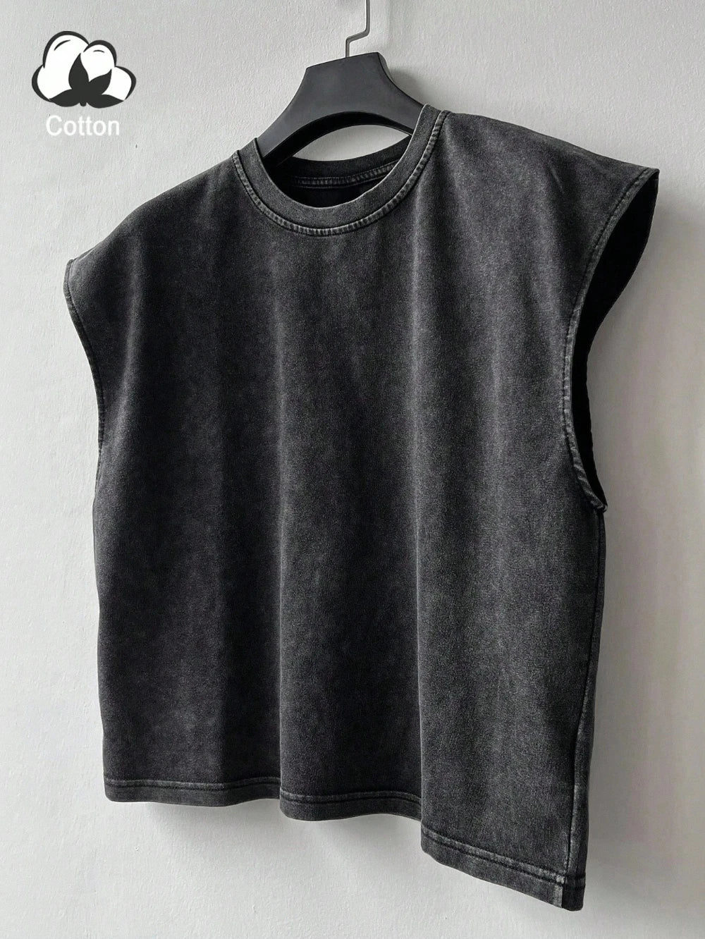 Herren Ganzjährig Lässig Gewaschen Einfarbig Retro Weste Freizeit Bequem Reine Baumwolle Hochwertige Streetwear Weste