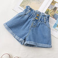 Korean Style Kids Girls Jeans Shorts1-7Y Children Short Girls Summer Clothing Cotton Soft Fashion Denim Shorts Clothes Baby Girl