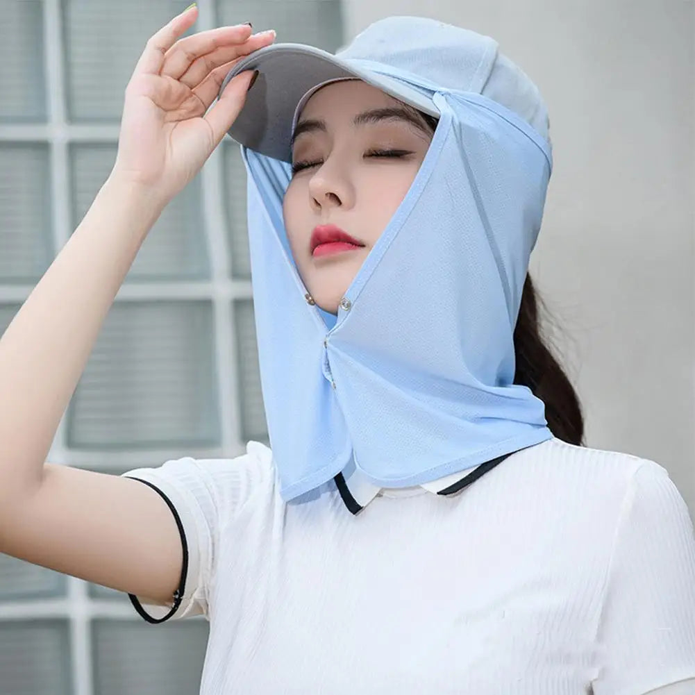 Face Summer Outdoor Cap Mask For Women Face Scarves For Men Sunscreen Veil Sunscreen Mask Anti-uv Face Cover Face Scarf