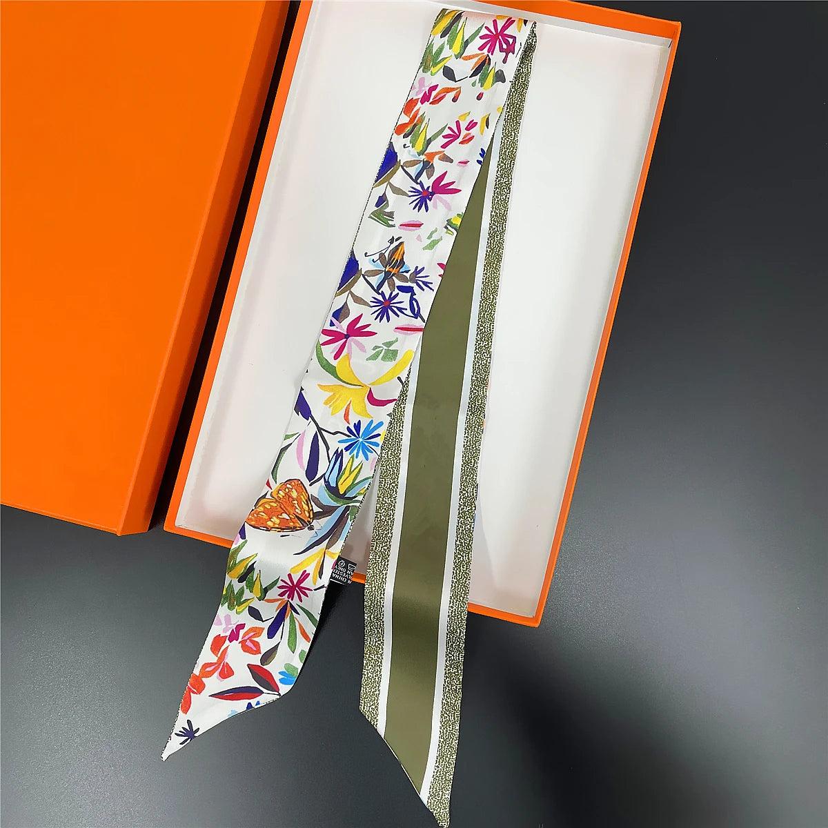 2024 New Design Pansy Tarot Scarf Women Luxury Brand Scarf Skinny Bag Silk Scarves Foulard Hair Neckerchief Headband For Ladies