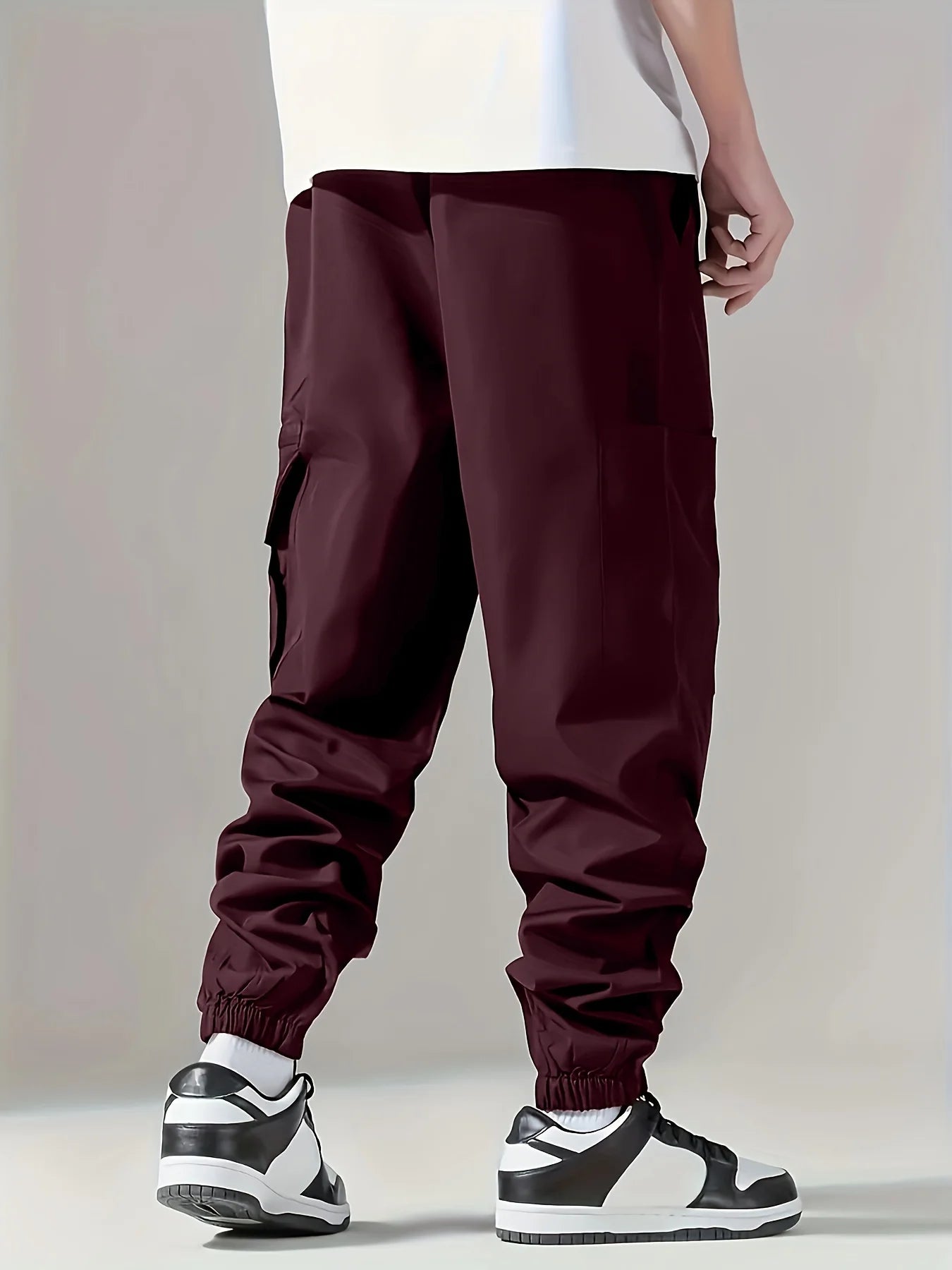 Men's Cargo Pants, Thin Trousers, Comfortable and Breathable, Outdoor Casual, Wearable, Running, Cycling, Multi-pocket 004