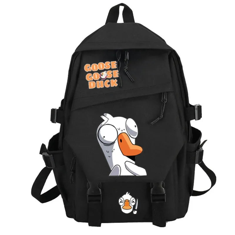 Goose Goose Duck Game Cosplay Rucksack Studenten Schultasche Cartoon Bookbag Laptop Reise-Rucksack Outdoor Jungen Mädchen Geschenke