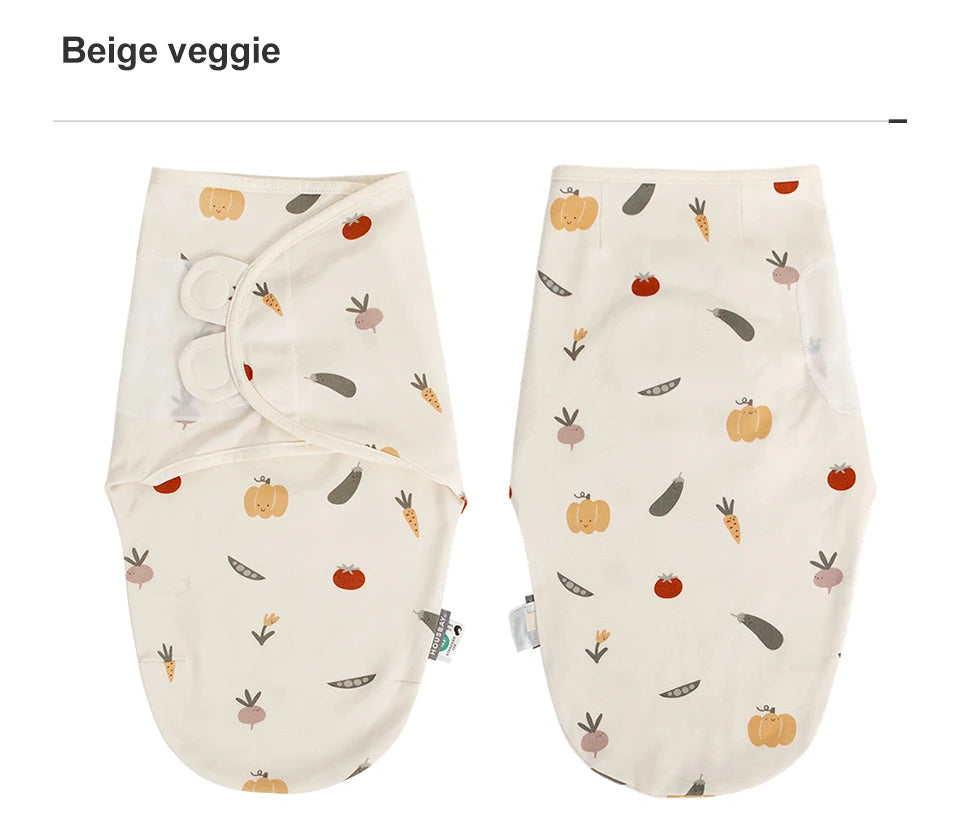 0-6 Months Baby Sleeping Bag Summer Thin Single Layer 100% Cotton Soft Breathable Newborn Swaddle Wrap Anti-Startle Sleepsack