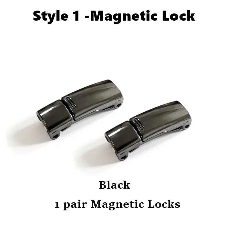 Fashion Metal Shoelace Magnetic Buckle Shoes Accessories Sneaker Kits Metal Laces Buckle 4 Style Shoe Decorations