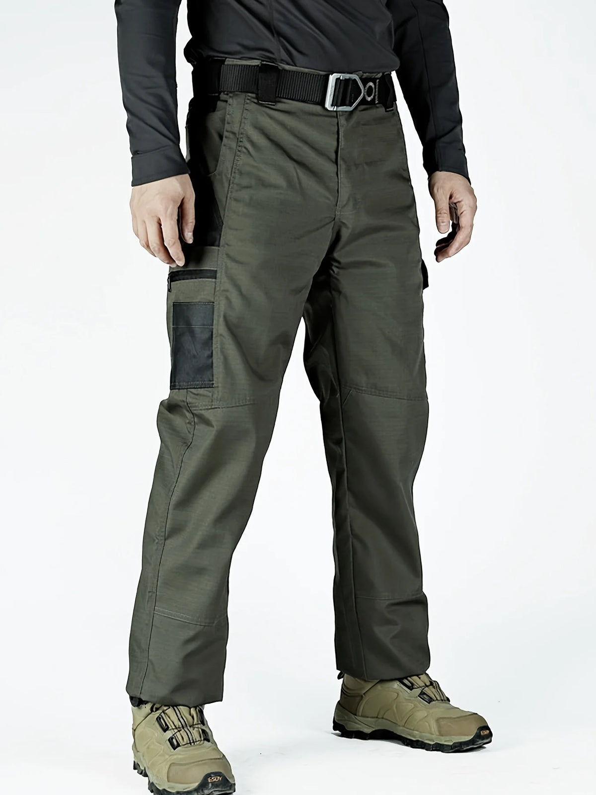 2025 Elastic Men's Tactical Cargo Pants Plus Size Outdoor Hiking Fishing Work Pant Waterproof Multi-pocket Trousers for Men