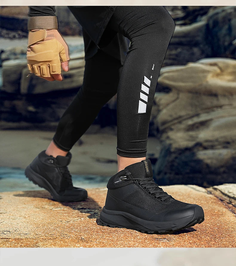 Waterproof Trekking Trainers for Men Comfortable and Supportive Man Hiking Sneakers Outdoor Activities Climbing Walking Shoes