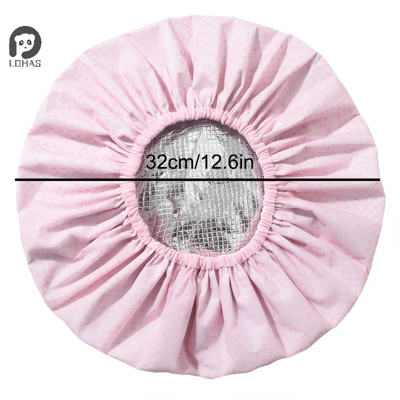 Self-heating Tin Foil Hat Thickened Heating Steam Hair Mask Cap Portable Hair Salon Smooth Hair Oil Baking Cap ✔☑