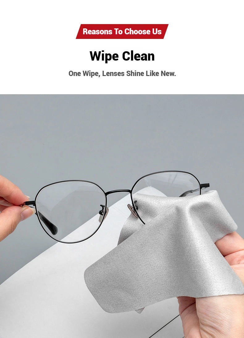 2/5/10 Pieces Cleaning Glasses Cloth Sunglasses Screen Cleaning Cloth 15*13.7 Cm Glasses Cloth Deerskin Velvet Mirror Cloth