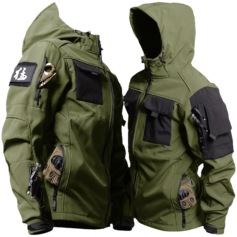 Men's Tactical Windbreaker Jacket Beetle Invader Tactics Soft Shell Charge Tactics Jacket Waterproof Outdoor Shark Skin Coat