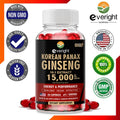 Korean Red Ginseng Capsules- 1500mg Natural High Strength for Men Vitality, Energy, Performance, Focus, Immune Health