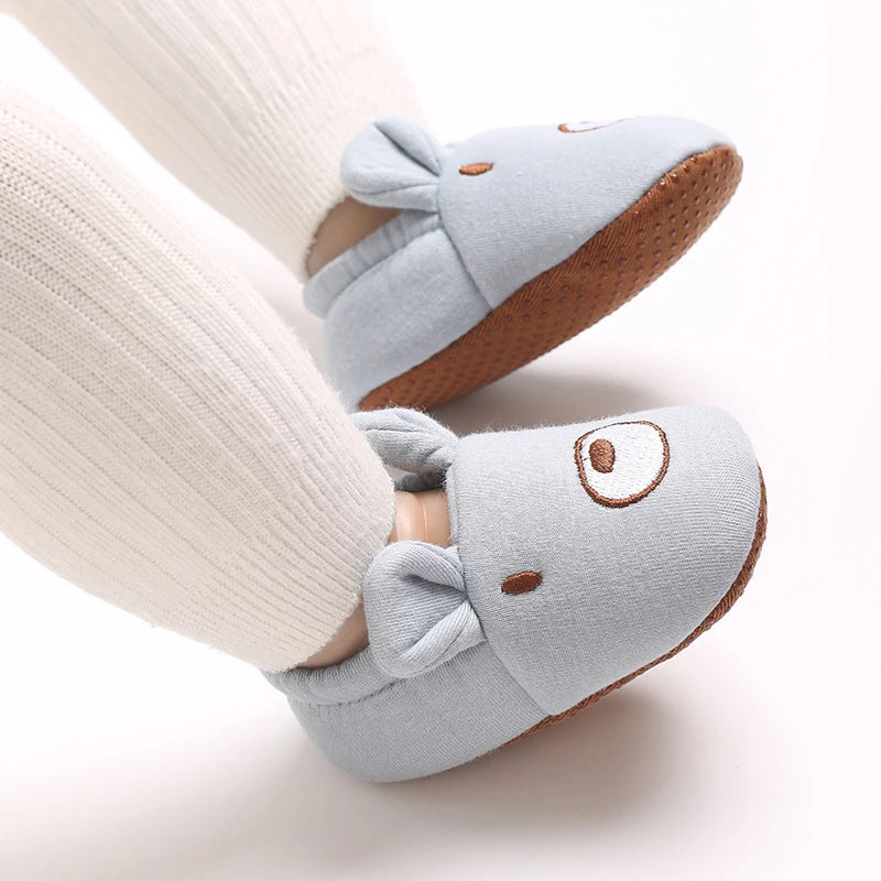 0-1Year Fashion Casual Shoes CartoonBaby Shoes Newborn Boy Girl First Walker Cute Spring and Autumn Pure Cotton Warm Soft Bottom