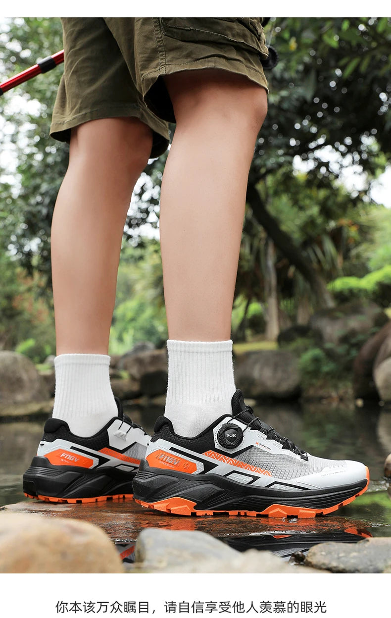 Zapatillas de senderismo elegantes para hombre, zapatillas de trekking resistentes con forro cálido de felpa para invierno, calzado masculino