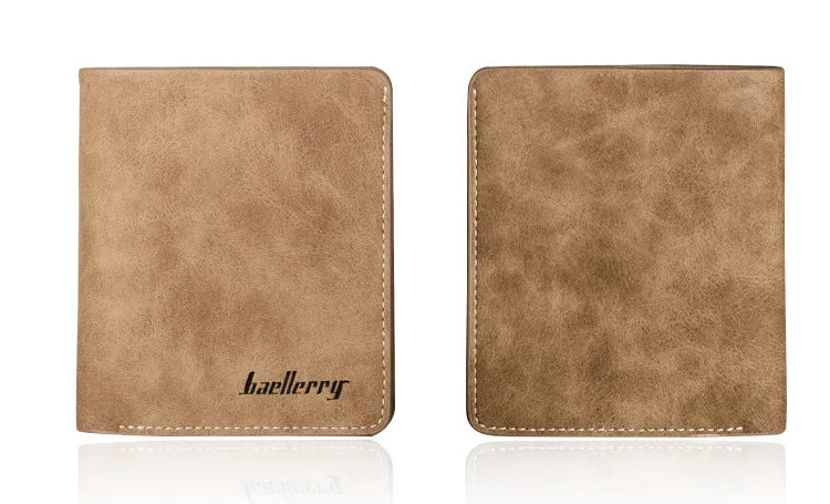 New Men Wallet Leather Business Foldable Wallet Luxury Slim  Hipster Cowhide Credit Card/ID Holders Inserts Coin Purses
