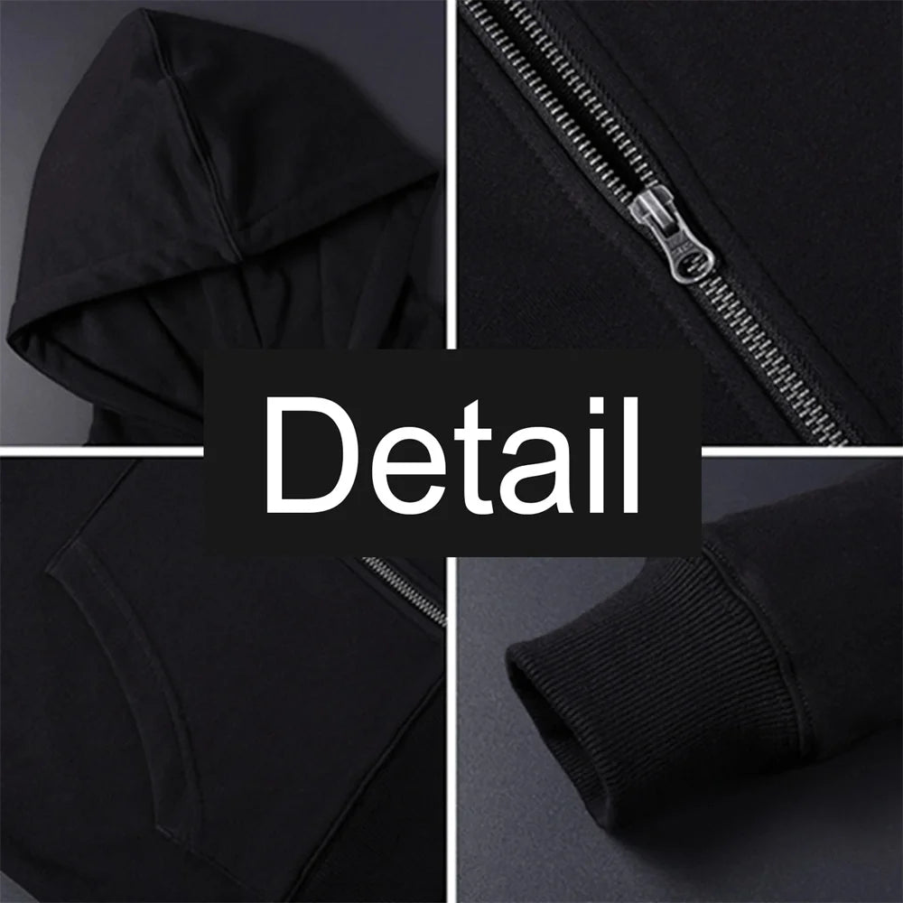 2025 Japan Motorcycle Africa Twin Crf 1000L Men Solid Color Zipper Long Sleeve Jackets Fashion Casual Sweatshirt Pullover Hoodie